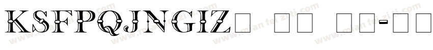 KSFPQJNGIZ0 31 00字体转换